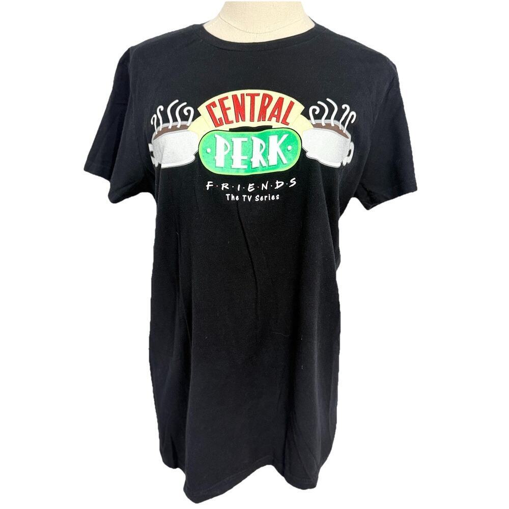 Friends TV Show Central Perk T-Shirt Adult Medium Short Sleeve Black Unisex - Picture 2 of 6